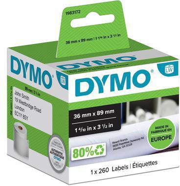 DYMO Adressetikett 1983172 36x89mm ws 260 St./Rl.