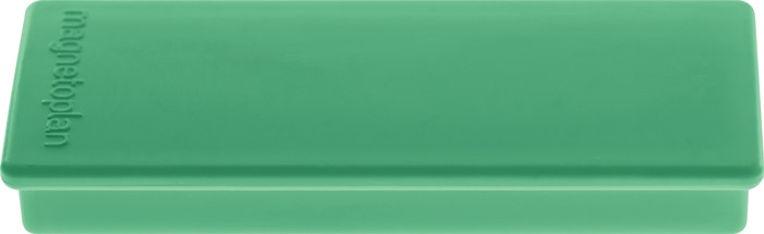 Rechteckmagnet B55xT22xS8mm grün MAGNETOPLAN