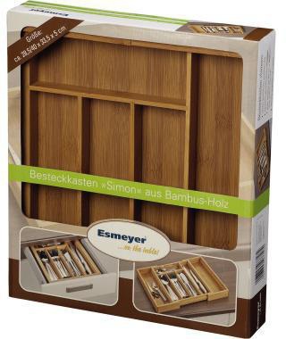 Esmeyer Besteckkasten Bambus 290-078 33,5x6cm braun