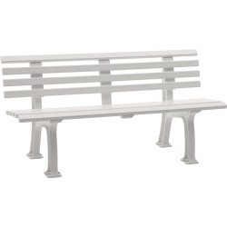 Parkbank Sylt L1500xB540xH740mm 3-Sitzer Ku.weiß BLOME