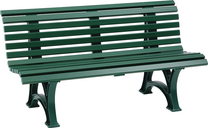 Parkbank Helgoland L1500xB640xH800mm 3-Sitzer Ku.grün BLOME