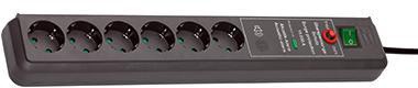 brennenstuhl Steckdosenleiste Secure-Tec 1159540376 6fach an