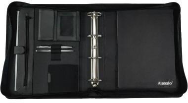 Alassio Schreibmappe AREZZO 30025 30x36x6cm Lederimitat schwarz