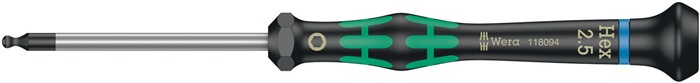 Elektronikerschraubendreher 2052 2,5mm Klingen-L.60mm Kugelk.