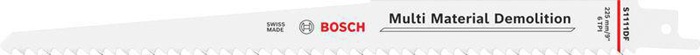 Säbelsägeblatt S 1111 DF L.225mm B.19mm TPI 6 4,3mm geschr.,gefr.5er Pk.BOSCH