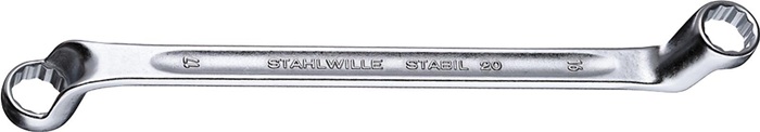 Doppelringschlüssel 20 18x19mm 275mm tief gekr.STAHLWILLE