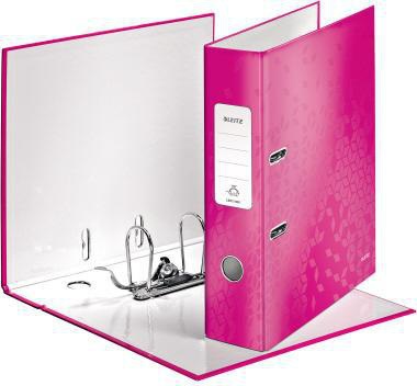 Leitz Ordner WOW 10050023 DIN A4 80mm Pappe pink