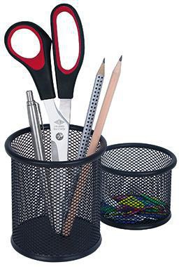 WEDO Stifteköcher Set Office 65401 2teilig Drahtmetall schwarz