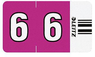 Leitz Ziffernsignal Orgacolor 66061000 violett 500 St./Pack.