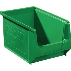 Sichtlagerkasten L230/200xB150xH130mm PE grün TECWERK