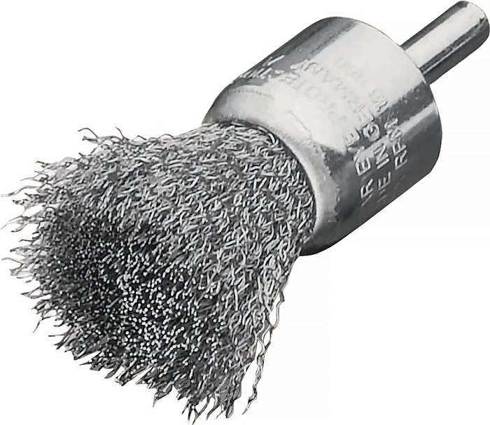 Pinselbürste D.30mm Schaft 6mm Drahtstärke 0,3mm VA 18000min-¹ LESSMANN