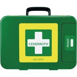 Erste Hilfe Koffer First-Aid-Kits B300xH420xT118ca.mm grün CEDERROTH