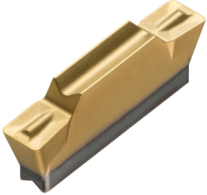 Drehwendeschneidplatte ISO LCMF 031602-M:T8330 Tiefe 3mm PVD beschichtet Gold