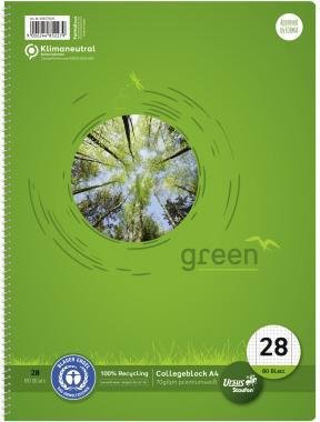Staufen Collegeblock Green 608575020 DIN A4 70g kar. 80Bl