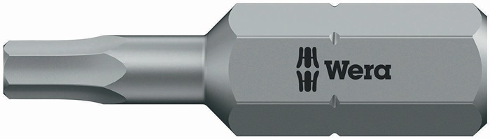 Bit 840/1 Z 1/4 Zoll 3,0mm L.25mm zähhart,HEX-Plus WERA
