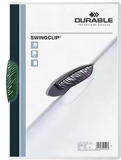 DURABLE Klemmmappe SWINGCLIP 226005 DIN A4 max. 30Bl. Klemme gn