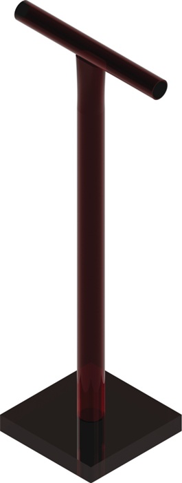Erd-/Betonstampfer L.730mm B.730mm Stahl,rot lack.SCHAKE
