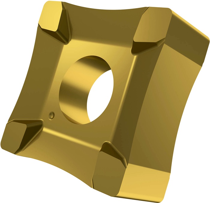 Scarfing-Schneideinsatz ISO SNMX 19-R40:6640 Radius 40mm MT-CVD beschicht. Gold