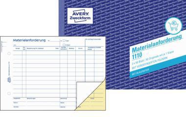 Avery Zweckform Materialanforderung 1110 DIN A5 2x50Bl.