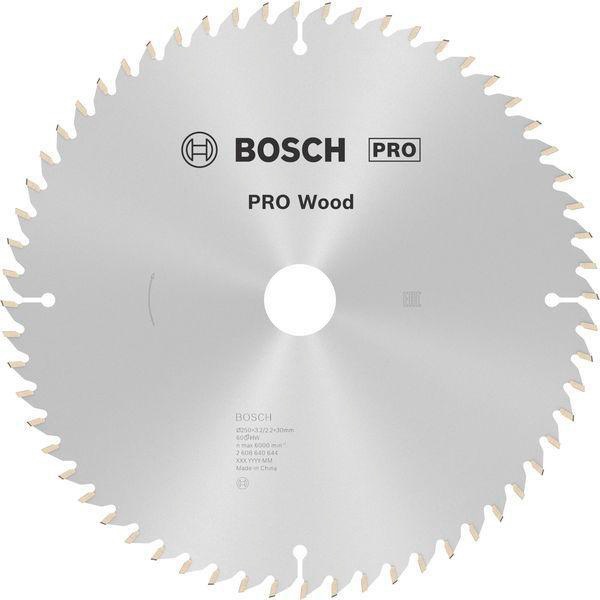 Kreissägeblatt PRO Wood AD 250mm Z.60 WZ/N Bohr.30mm Schnitt-B.3,2mm HM BOSCH