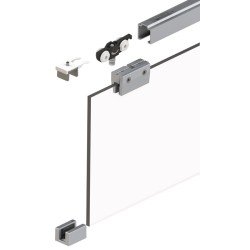 Schiebetürsystem MK-L 80 50kg GLT ESG 8mm Kompletts.HELM