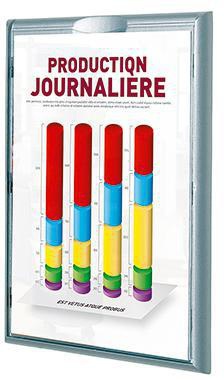 Paperflow Infodisplay 4066X4.35 DIN A4 aluminium 4 St./Pack.