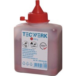 Schlagschnurkreide 250g rot Ku.-Flasche TECWERK