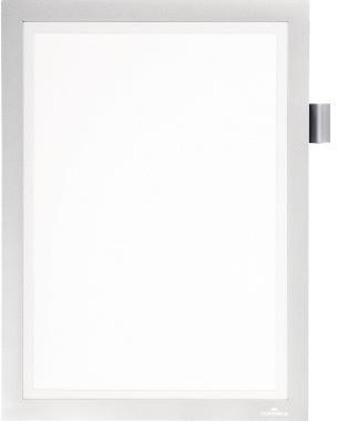 DURABLE Informationsrahmen 498923 DIN A4 magnetisch silber