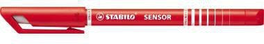 STABILO Fineliner SENSOR 189/40 0,3mm rot