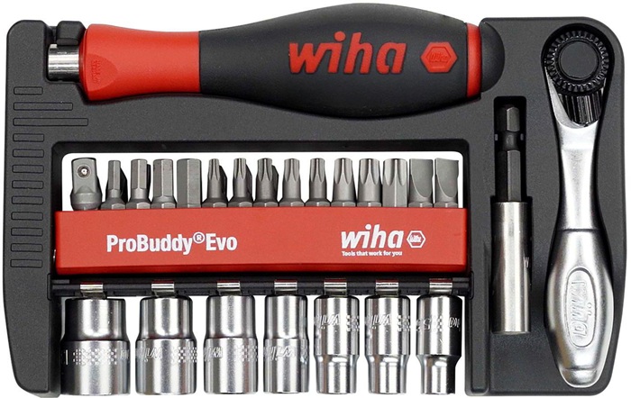 Bit-/Steckschlüsselset ProBuddy Evo 40-tlg.Schlitz/PH/PZD/TX/TX-BO/Knarre/Bits