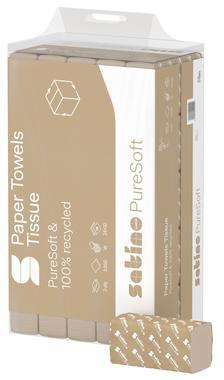 Satino Handtuchpapier PureSoft 277560 W-Falz 2lg 3.000 Bl./Pack.