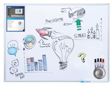 Franken Whiteboard X-tra Line SC3202 90x60cm emailliert weiß