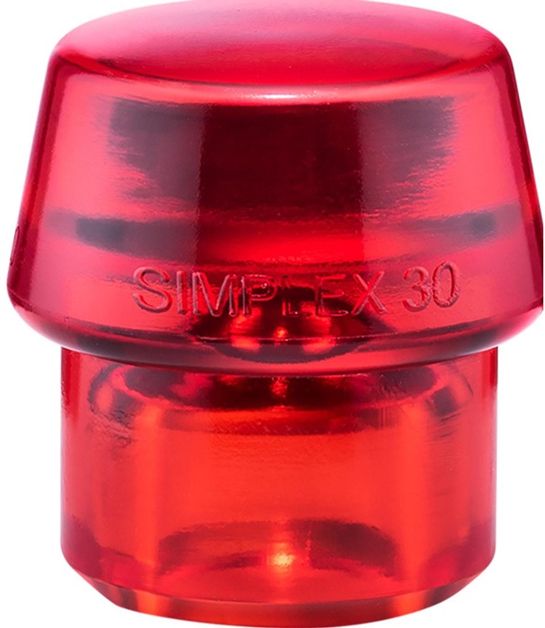 Schonhammerkopf SIMPLEX Kopf-Ø 30mm Plastik rot hart HALDER