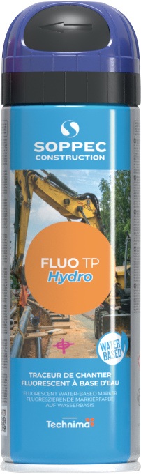 Baustellenmarkierspray Fluo TP Hydro neonblau 500ml Spraydose SOPPEC