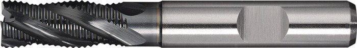 Schaftfräser DIN 844 Typ HR D.12mm HSS-Co PM ALCRONA Weldon Z.4 kurz TECWERK