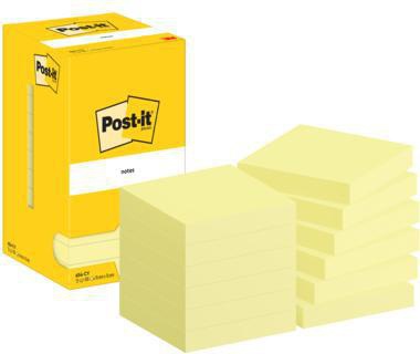 Post-it Haftnotiz 654-CY 76x76mm 100Bl ge 12St