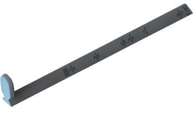 Leitz Anschlagschiene 51720000 für Locher 5180 DIN A3 silber