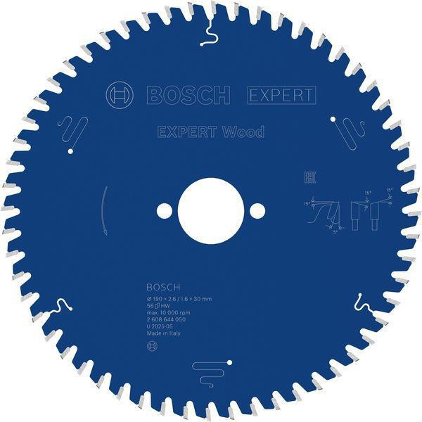 Kreissägeblatt Expert Wood AD 190mm Z.56 WZ Bohr.30mm Schnitt-B.2,6mm