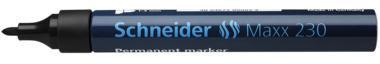 Schneider Permanentmarker Maxx 230 123001 Rundspitze 1-3mm schwarz