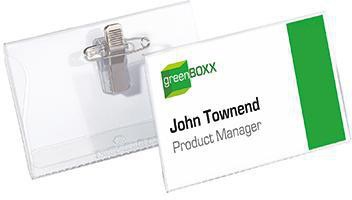 DURABLE Namenschild 810119 90x54mm Kunststoff tr 50 St./Pack.