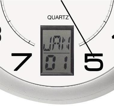 UNILUX Wanduhr Instinct 100340853 30,5cm Edelstahl silber