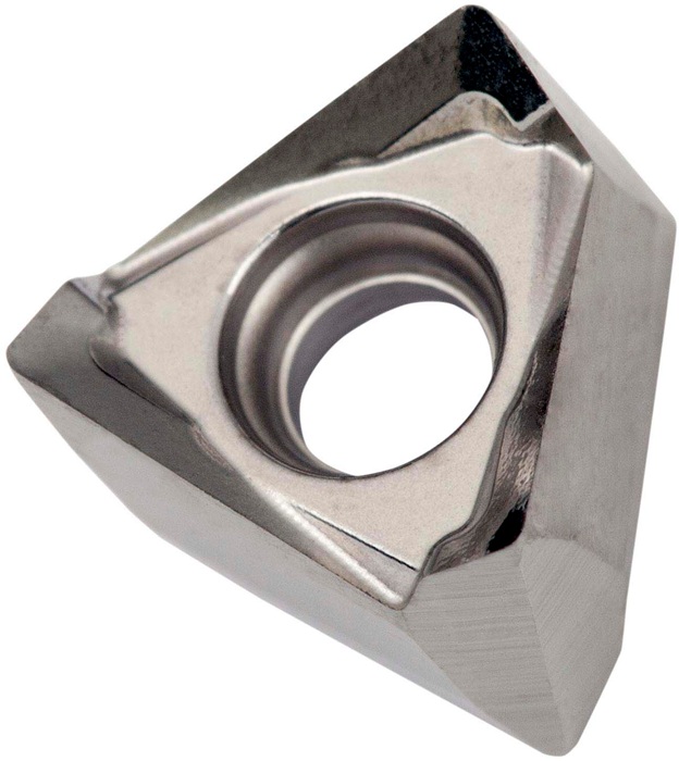 Fräswendeschneidplatte ISO TNGX 100408FR-FA:M0315 D.2,8mm PVD beschichtet Silber