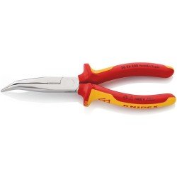 Flachrundzange L.200mm 40Grad gew.VDE Mehrkomp.-Hüllen KNIPEX
