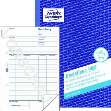Avery Zweckform Bestellformular 1406 DIN A5 2x50Blatt