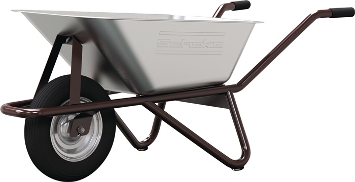 Schubkarre Geselle Typ 25 90l Luftrad 19,3kg m.Muldenstütze u.Luftrad SCHAKE