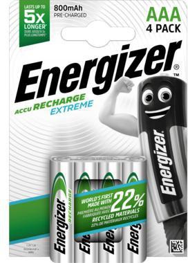 Energizer Akku Recharge Extreme E300624400 AAA/HR3 4 St./Pack.