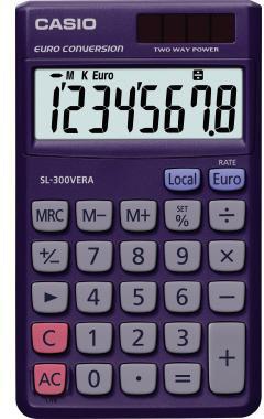 CASIO Taschenrechner SL-300VERA Solar/Batterie dunkelblau