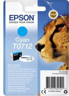 Epson Tintenpatrone C13T07124012 250Seiten 5,5ml cyan