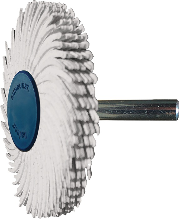 Radialbürstenscheibe Sunburst D.51mm K.120 Weiß 10000min-¹ TYROLIT