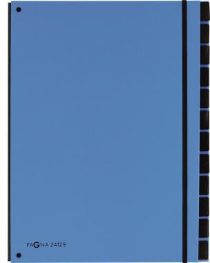 PAGNA Pultordner Trend 24129-13 12Fächer 3Schaulöcher hellblau